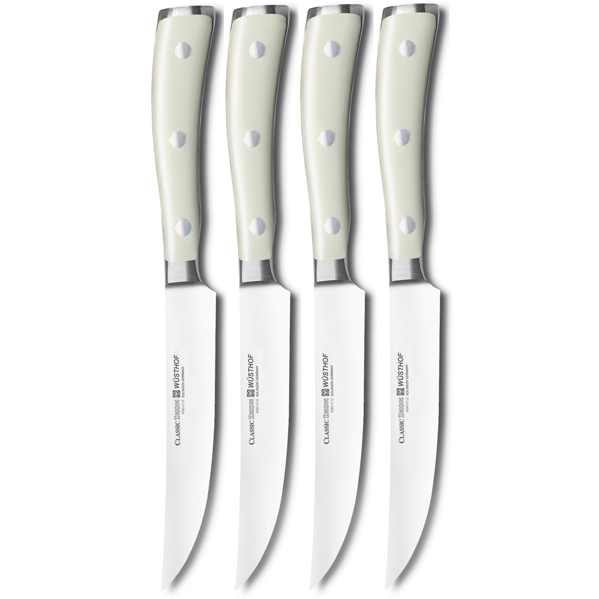 Juego De 4 Cuchillos Para Carne Clas Ikon Creme Wusthof