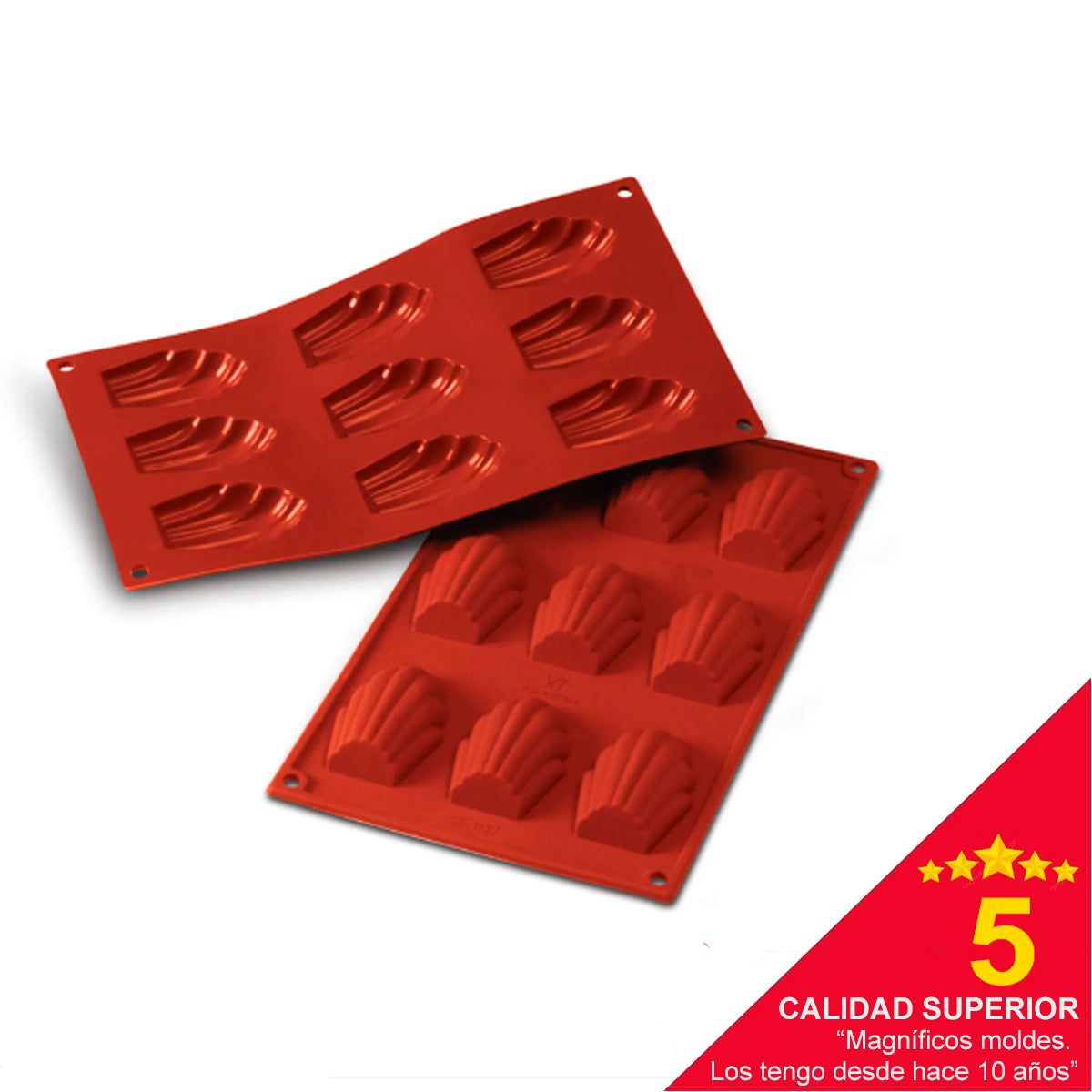 Molde para mini magdalenas silicón 7 x 5 x 2 cm Silikomart