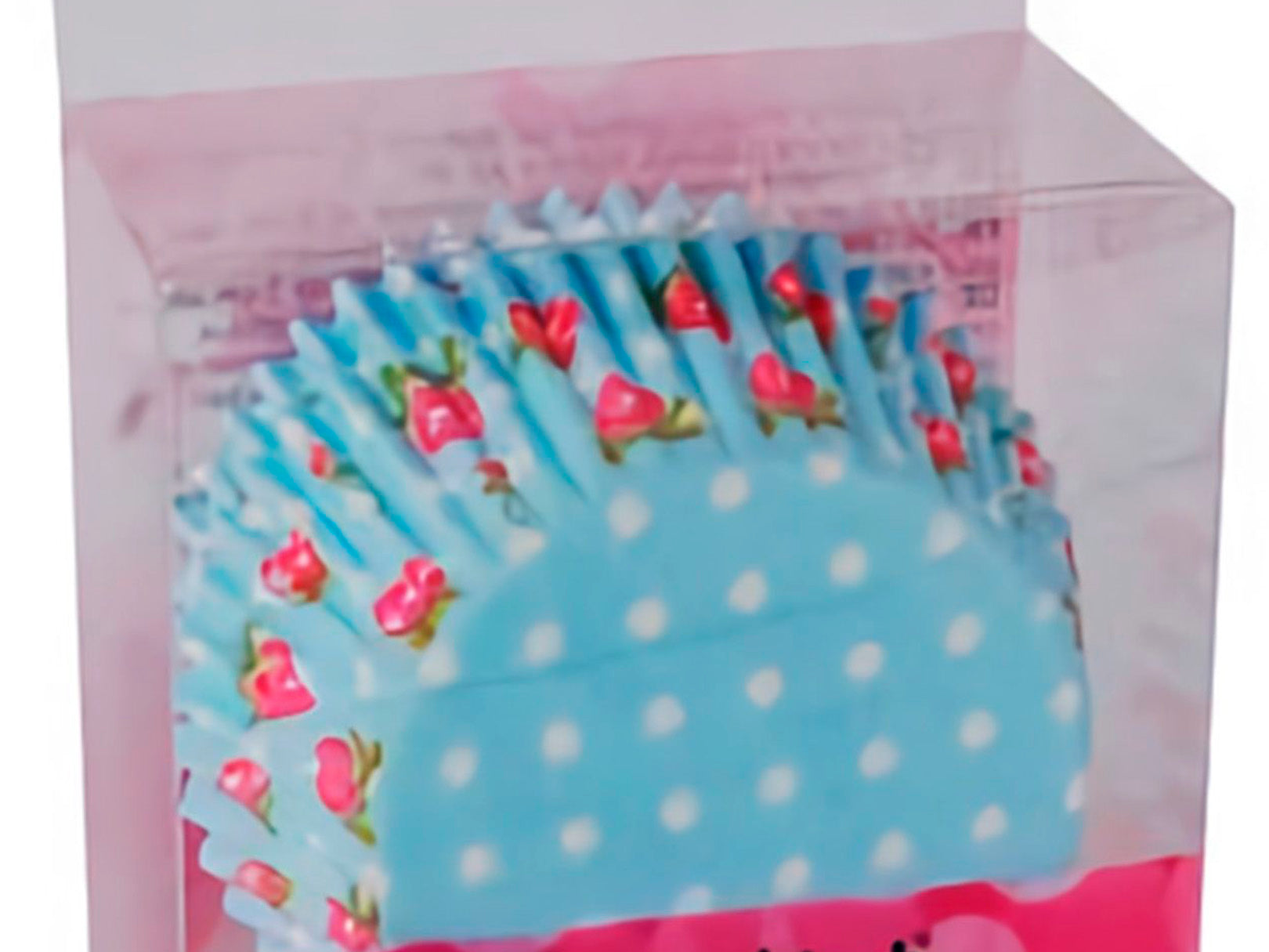 Juego de 50 capacillos papel azul 5 cm Silikomart