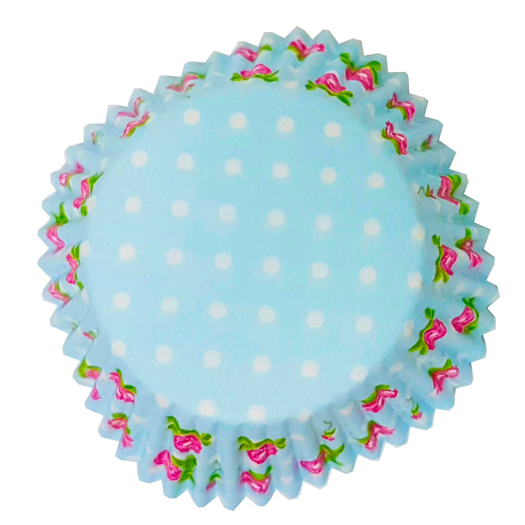 Juego de 50 capacillos papel azul 5 cm Silikomart