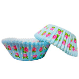 Juego de 50 capacillos papel azul 5 cm Silikomart