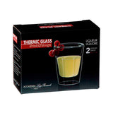 Juego de 2 vasos para tequila 80 ml thermic cristalino Luigi Bormioli