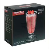 Juego 2 copas para malteada 390 ml thermic Luigi Bormioli