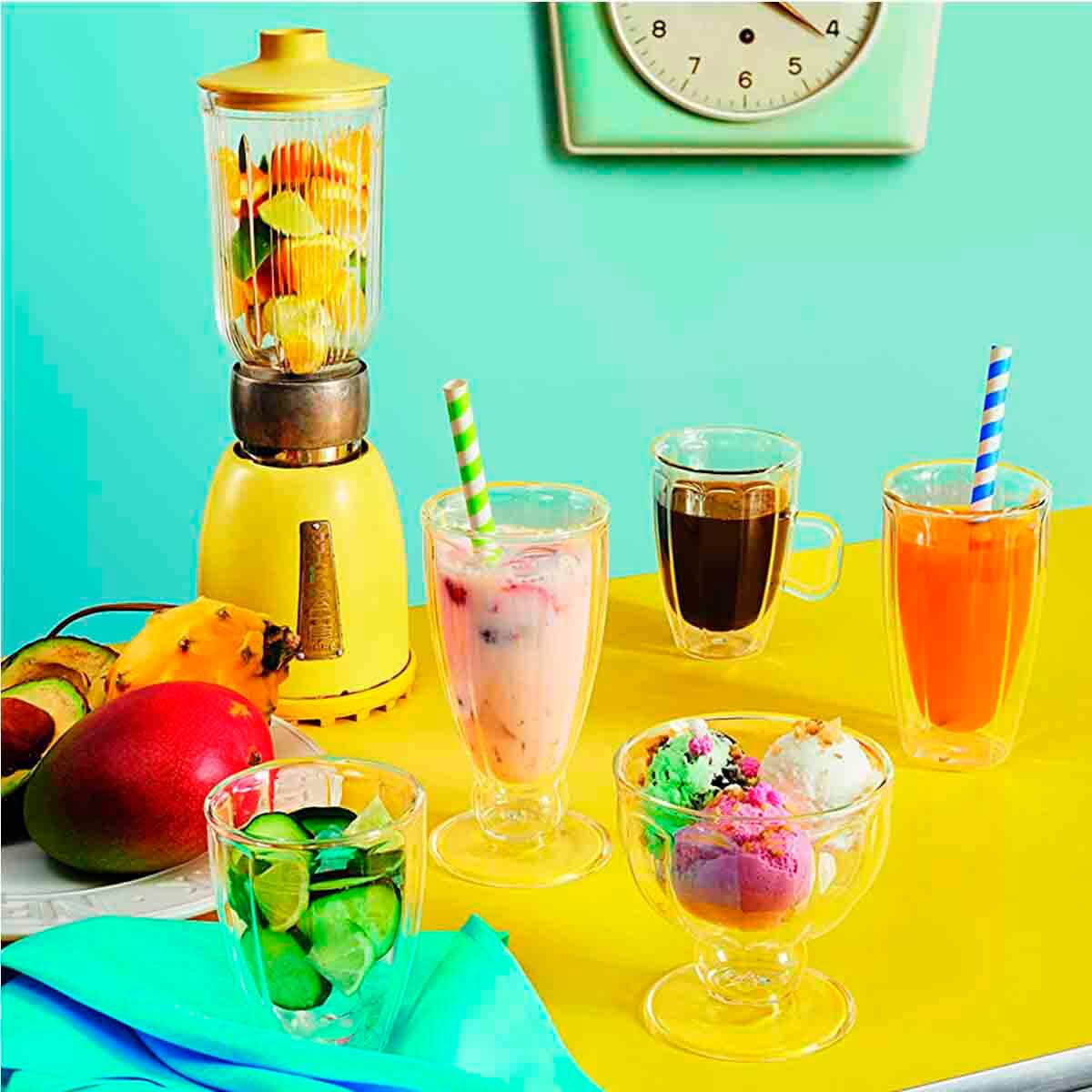 Juego 2 copas para malteada 390 ml thermic Luigi Bormioli