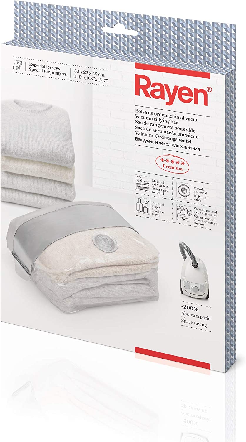 Bolsa de almacenamiento al vacío para ropa 30 x 46 cm Rayen
