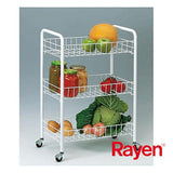 Carrito de cocina multiusos 3 estantes 41 x 26 x 60 cm Rayen