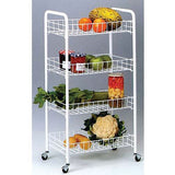 Carrito multiusos 4 estantes 41 x 26 x 79 cm Rayen