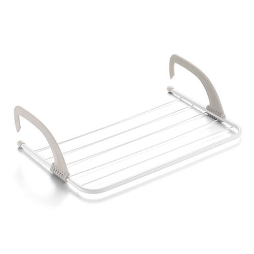 Tendedero Plegable 4m | Acero Inoxidable Blanco | Compacto y Resistente | Rayen