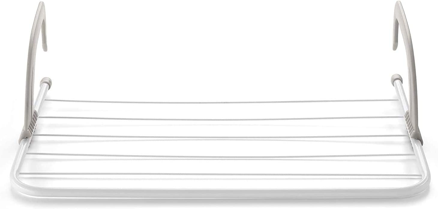 Tendedero Plegable 4m | Acero Inoxidable Blanco | Compacto y Resistente | Rayen