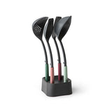 Juego de 4 utensilios de cocina con soporte nylon Brabantia
