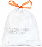 Paquete de 20 Bolsas de plástico B para basura 5L Brabantia