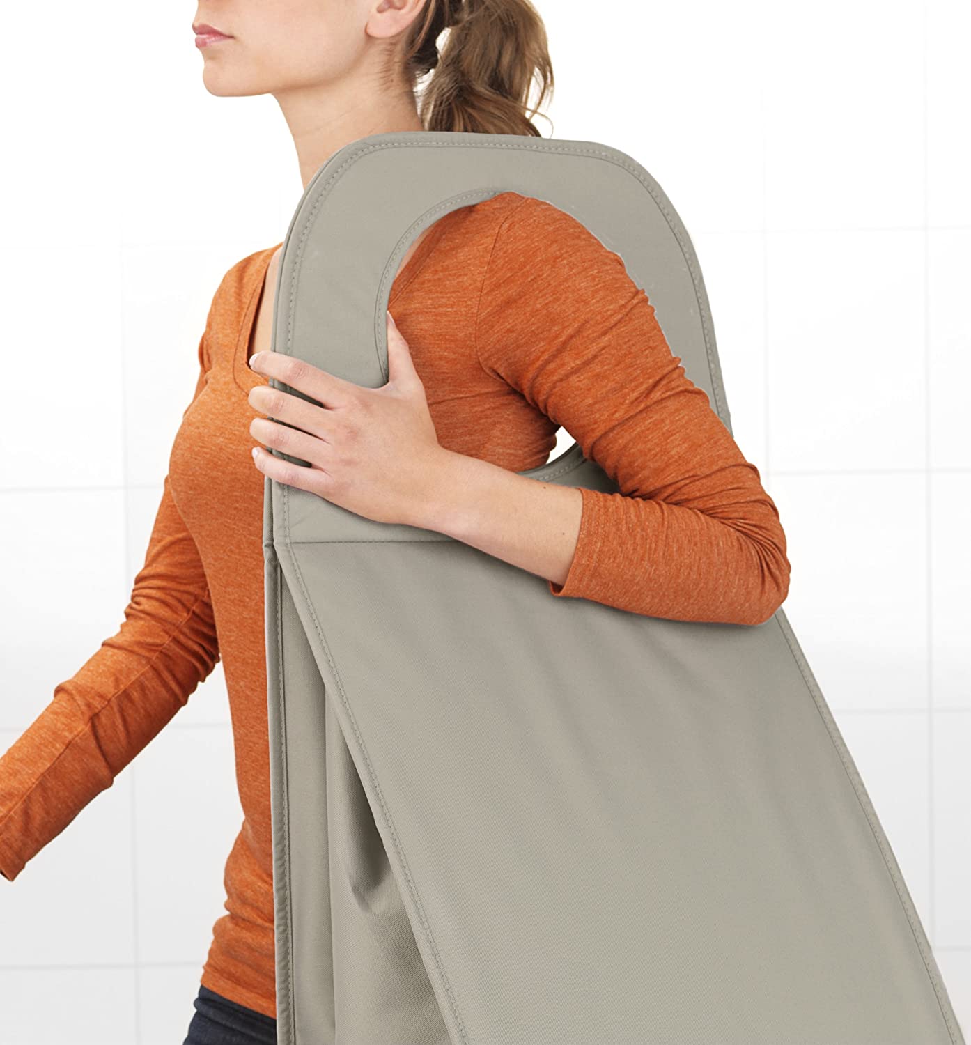 Bote convertible organizador para ropa rectangular gris Brabantia