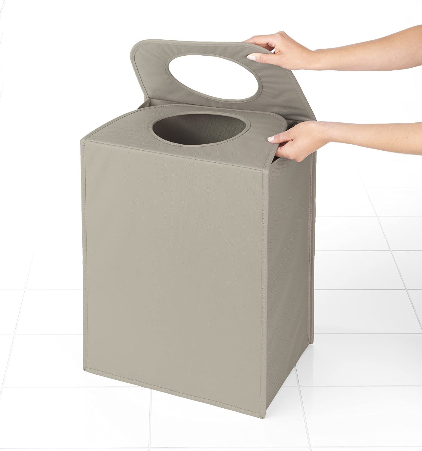 Bote convertible organizador para ropa rectangular gris Brabantia