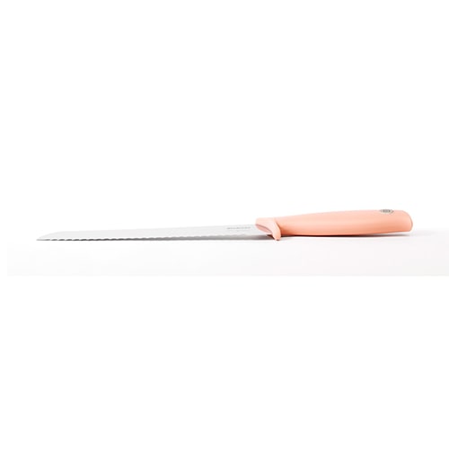 Cuchillo para pan con mango rosa Brabantia