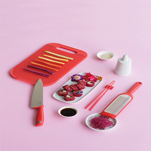 Cuchillo cocinero con mango rojo Brabantia