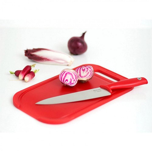 Cuchillo cocinero con mango rojo Brabantia
