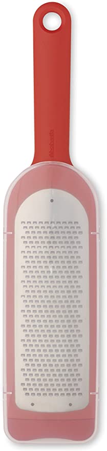 Rallador de queso fino rojo acero inoxidable Brabantia