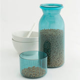 Especiero con taza medidora Tritan azul 1.3 L Brabantia