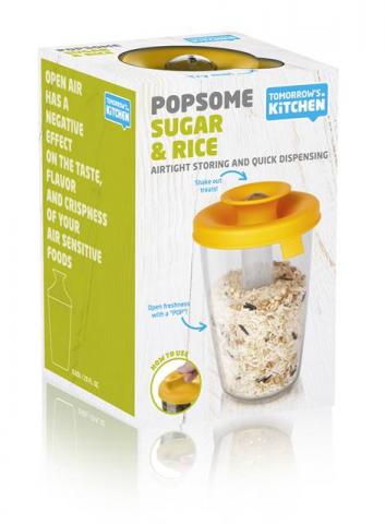 Dispensador con tapa silicón naranja 600 ml Vacuvin