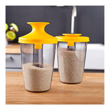 Dispensador con tapa silicón naranja 600 ml Vacuvin