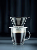 Taza doble pared con filtro para café 310 ml negro Bodum