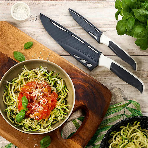 Cuchillo de cocinero de acero inoxidable azul 20 cm Zyliss