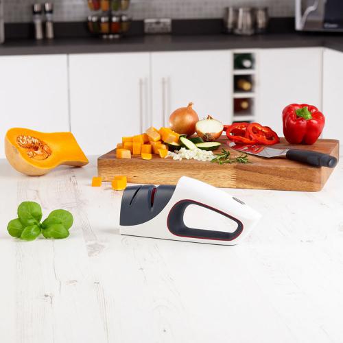 Cuchillo y afilador con base Zyliss