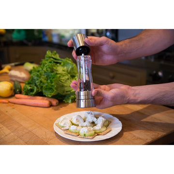 Molino de pimienta acrílico/acero 19 cm Cole&Mason