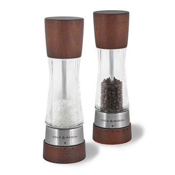 Juego de molino sal y pimienta acrílico/madera Cole&Mason