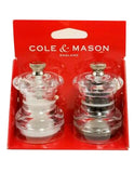 Juego de molino sal y pimienta acrílico 6 cm Cole & Mason