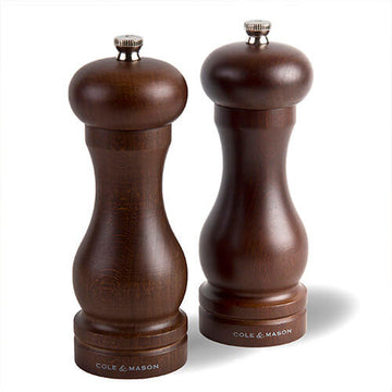 Juego de molino sal / pimienta madera 17 cm Cole & Mason