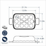 Charola para cupcakes con tapa 41 x 28 x 12 cm Nordicware