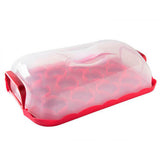 Charola para cupcakes con tapa 41 x 28 x 12 cm Nordicware