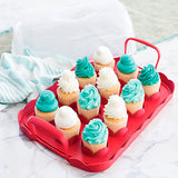 Charola para cupcakes con tapa 41 x 28 x 12 cm Nordicware