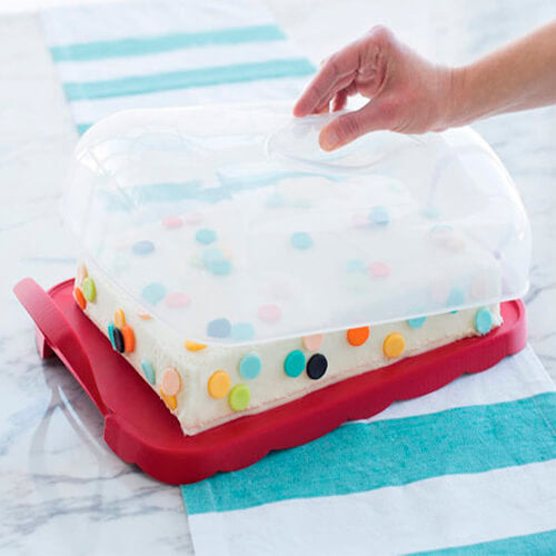 Charola para cupcakes con tapa 41 x 28 x 12 cm Nordicware