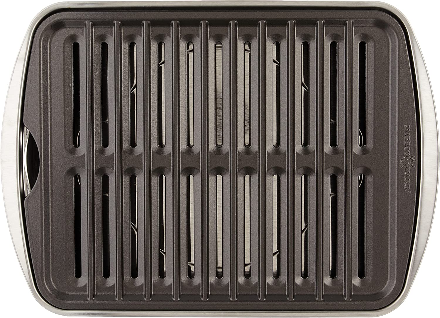 Charola con parrilla incluida aluminio 38 x 29 cm Nordicware