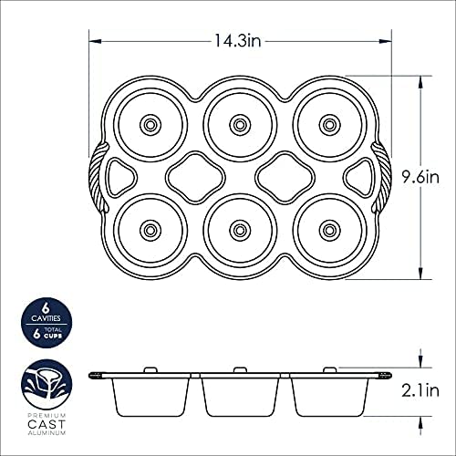Molde de aluminio cobre mini angel 1.4 L Nordicware