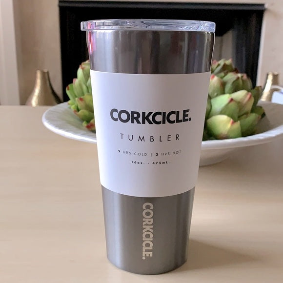 Vaso térmico con tapa gris metálico 700 ml Corkcicle
