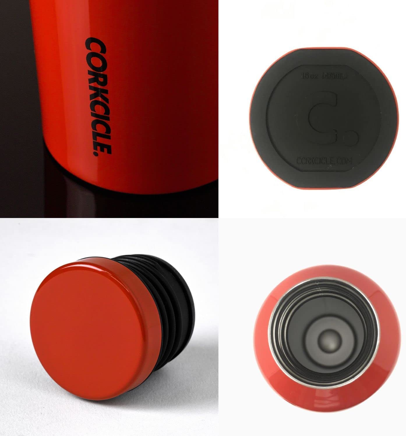 Termo acero inoxidable rojo 475 ml Corkcicle