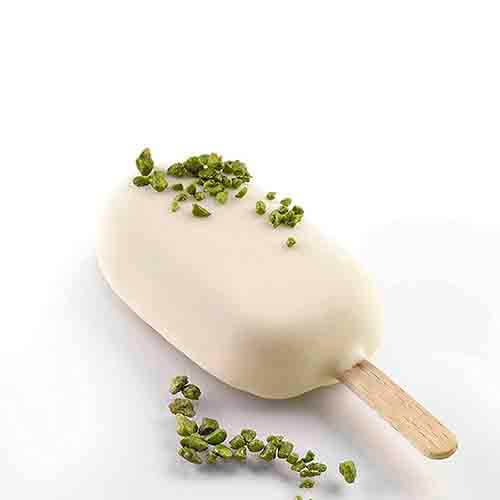 Molde de silicón para 4 mini paletas con palitos de madera 8 x 4 cm Silikomart