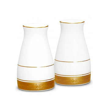 Salero y pimentero de porcelana Crestwood Gold Noritake