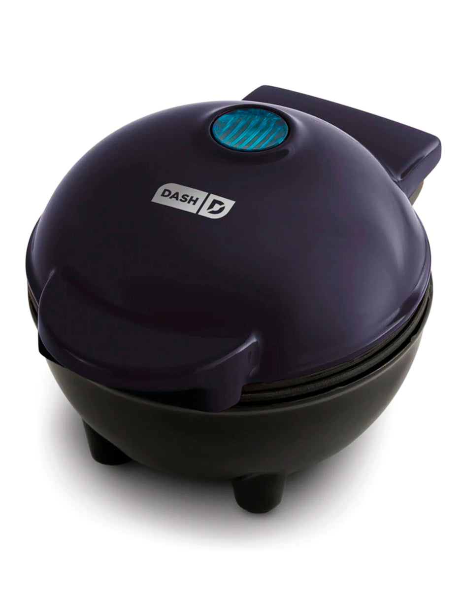 Dash Mini Waflera Tipo Bowl - 10 Cm - Antiadherente - Negro - Compacta y Portátil - Ideal para Desayunos, Regalos o Viajar - Fácil de Limpiar