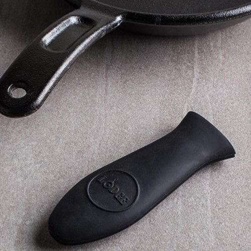 Funda para mango de sartén de silicón negro 14 x 5 cm Lodge