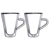 Juego de 2 tazas para café expreso doble pared cristal  Luigi Bormioli
