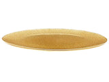 Bajo plato vidrio glitter oro 33 cm Luigi Bormioli
