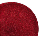 Bajo plato vidrio glitter rojo 33cm Luigi Bormioli