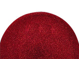 Bajo plato vidrio glitter rojo 33cm Luigi Bormioli