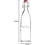 Botella de vidrio con tapa 500 ml color transparente Kilner