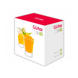 12 VASOS VIDRIO LONDON 2 TAMANOS