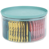 Contenedor de vidrio con tapa plástica menta 2.5L Brabantia